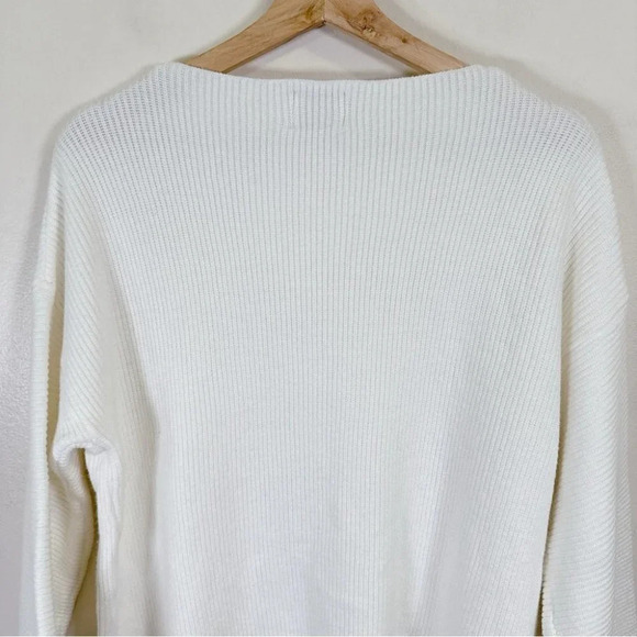 Princess Polly Laneway Pullover Sweater White Bell Sleeves - Picture 12 of 14